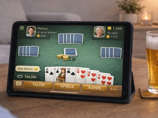 Freizeit-Spaß für Senioren: Kartenspiele am Computer