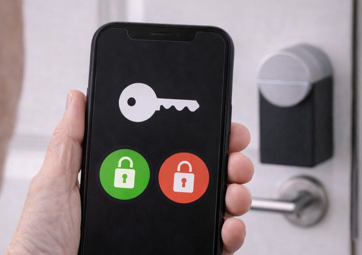 Türschlossantrieb mit App-Steuerung WLAN WiFi Nuki