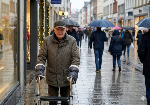Handmuff Handschuhe für Rollator und Senioren