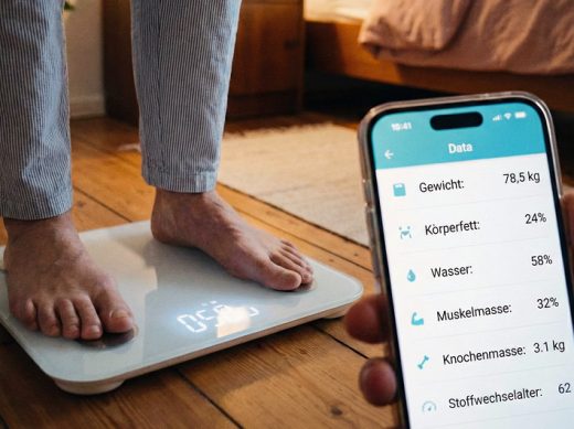 Smartes Hilfsmittel Bluetooth-Personenwaage