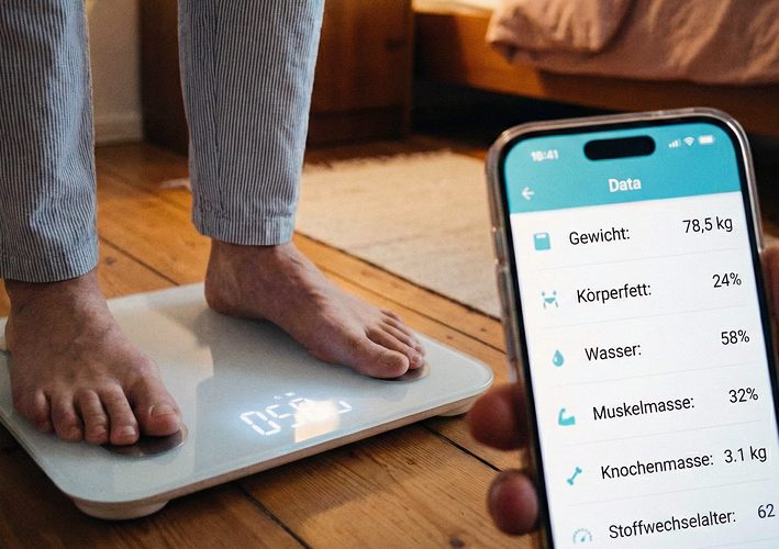 Smartes Hilfsmittel Bluetooth-Personenwaage
