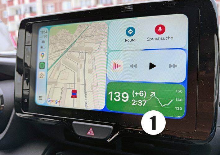 Glukosespiegel während der Autofahrt überwachen