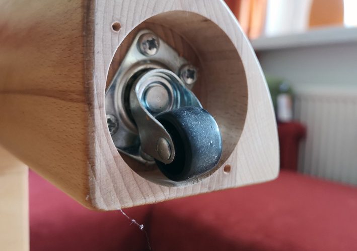 Erleichtern das Putzen: Möbel mit Rollen
