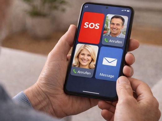 Lauchner Smartphone Handy mit großen Kacheln